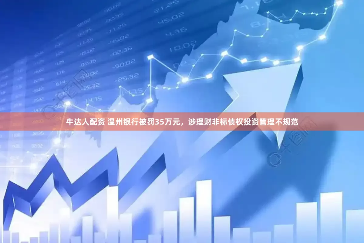 牛达人配资 温州银行被罚35万元，涉理财非标债权投资管理不规范