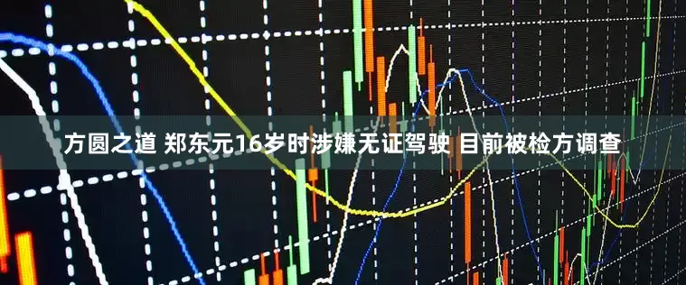 方圆之道 郑东元16岁时涉嫌无证驾驶 目前被检方调查